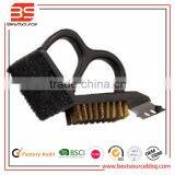 New Design Cooper Wire Cleaning Brush With Scraper BBQ Tool