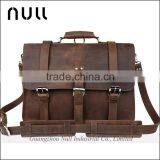 Mens Genuine Leather Messenger Bag Briefcase