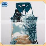 (N2695) 3-8Y Two Color Children Polo Neck Girl Tank Top Chinese National Styles Cotton Vest for Baby thumbnail-2