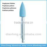 Cr101F Blue RA Shank Low Speed Bullet Silicone Rubber Prophylaxis Polisher For Polishing Ceramic Polish