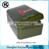 High Quality Rectangular Perfume Tool Flip Over Tin Can Box (various Lids and Printing)