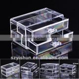 JLP acrylic watch display case 2 tier for lock