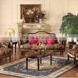 Fabric Sofa for Living Room Classical Wood Furniture thumbnail-2