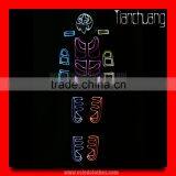 Wireless DMX 512 LED Robot Costume With Mask