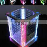 New Design Rainbow Color Change Multifunctional Penholder With Digital Clock