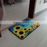 Self-adhesive door mat sunflower design