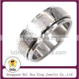 Top Quality Stylish Religious Christians Bible Cross Scripture Stainless Steel Double Layer Can Be Rotating Rosary Prayer Rings thumbnail-1