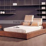 Wicker seagrass rattan water hyacinth bedroom set furniture