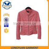 Customized Fashion Material pu Leather Jacket for Women thumbnail-1