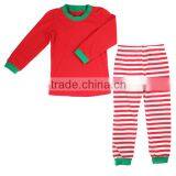 Factory Cheap Price Kids Knit Pajamas Children Blank Christmas Girls Boutique Sets Kids Red Stripe Christmas Pajama Wholesale thumbnail-6