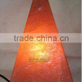 Crafted Pyramid Shaped Crystal Himalayan Rock Salt Lamp