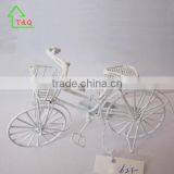 1:12 Doll's House Dollhouse Miniature White Metal Wire Cycling Bicycle Wheels thumbnail-1