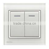 Ivory High-grade Square Glass Switch Panel thumbnail-1