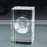 pure crystal globe laser for business gift engraved (R-0105))