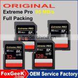 Original Extreme Pro 32GB Class 10 UHS-3 95MB/s Speed Sd SDXC Memory Card 64G 128G 256GB Micro Capacity for CCTV Camera 4K Video