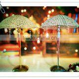 Crystal Gold Umbrella Wedding Decoration Leadroad or Wedding Stage Centerpieces thumbnail-1