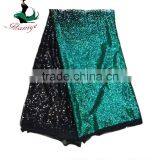 Haniye JLQ06-1/2016 Shining Embroidery French Tulle Lace / Laces Fabric Nigerian African Style With Sequins thumbnail-6