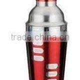 Red Colour Stainless Steel Dubble Pcs Cocktail Shaker thumbnail-1