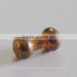 Fly Tying Tackle n Tools 2.5 mm Brass Dumbells - Copper. Sale Fly Tying Materials