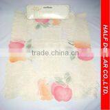 2pcs - Fruit Printed Oblong Lace Placemat For One Dollar Item