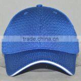 Royal Mesh Blank Cap With White Sandwich Bill 6panels Beseball Cap