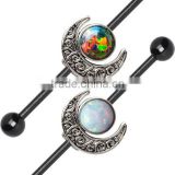 Titanium Anodized Fake Industrial Barbell body piercing jewelry
