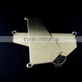 30.5*14mm Raw Brass Flat Pendant Charm DIY Pendant Charm Earrings Chandelier Jewelry Findings 1800159 thumbnail-4