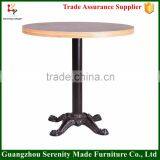 Hot Sale Wooden Coffee Table Iron Table Base