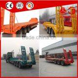 60t Tri-axle Low Bed Truck Trailer for Transporting Crane Excavator Tractor thumbnail-5