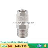 China Supplier High Quality Brass Nickel Plating Thread Pipe Fittings thumbnail-1