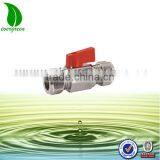 Mini Brass Kitz Ball Valve With Double Union thumbnail-1