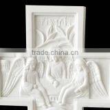 White Marble Religious Wall Relief Carving for Church Decoration thumbnail-2