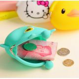 Party Colorful Silicone Lady Purse Wallet