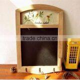 Antique Blackboard With Hangers Shop Signs Message Writing Chalkboard With Embroidery Cafe Wall Decoration 26*39cm thumbnail-1