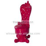 Polyresin Decorative Pink Sofa Jewelry Box for Home Decoration thumbnail-1