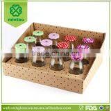 Super Market Selling Packed Glass Milk Bottle Set With Straw and Lid thumbnail-1