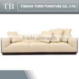 Modern Luxury Furniture White Italy Geniune Leather Living Room Sofas thumbnail-3