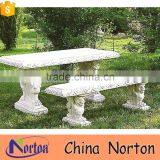 antique garden stone caving bench for park decoration NTS-B198X