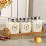 Canister Set With Stainless & Window Lid thumbnail-2