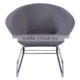 Fashionable Style Newest Dining Chair Fabric Cover With Metal Chair Frames thumbnail-1