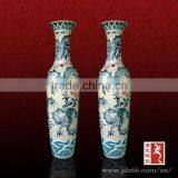High Quality Chinese Handpainted Porcelain Large Decorative Floor Vases thumbnail-1