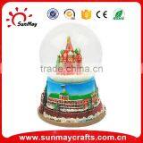 High Quality Custom Christmas Resin Glass Human Snow Globe With Santa Claus Inside thumbnail-2