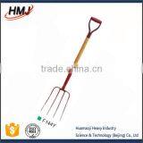 Short Handle Farming Fork F144Y With Steel Grip thumbnail-1
