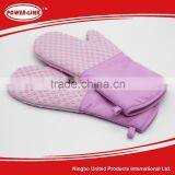 BBQ Kitchen Purple Stripes Cloth With Silicone Large Size Glove thumbnail-4