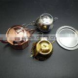 Food Grade Durable Stainless Steel High Quality Low Price Teapot Tea Infuser With Plate thumbnail-1