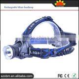 1 LED 1600 Lumens White Light Most Powerful Ultra Bright Rechargeable Aluminum Miner LED Headlamps thumbnail-1