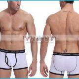 Custom 95 Cotton 5 Elastan Boxer Men Underwear Your Brand Open Flap Boxer Shorts With Pocket Wide Elastic Waistband thumbnail-2