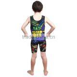 USA Cheap Custom Sublimated Wrestling Singlets for Children thumbnail-2
