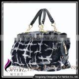 CX-H-42B Ladies Rex Rabbit Fur Sheepskin Fashion Bags Handbags thumbnail-1