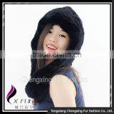 CX-C-243A Fur Hooded Scarf Winter Fur Hat Earmuff Fur Hats And Scarves thumbnail-2